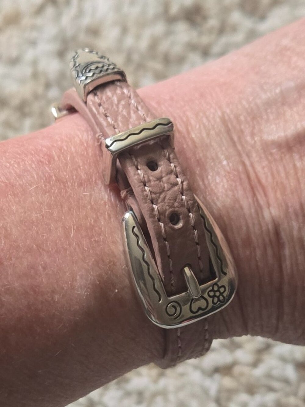 Brighton Kriss Kross Etched Bandit Bracelet